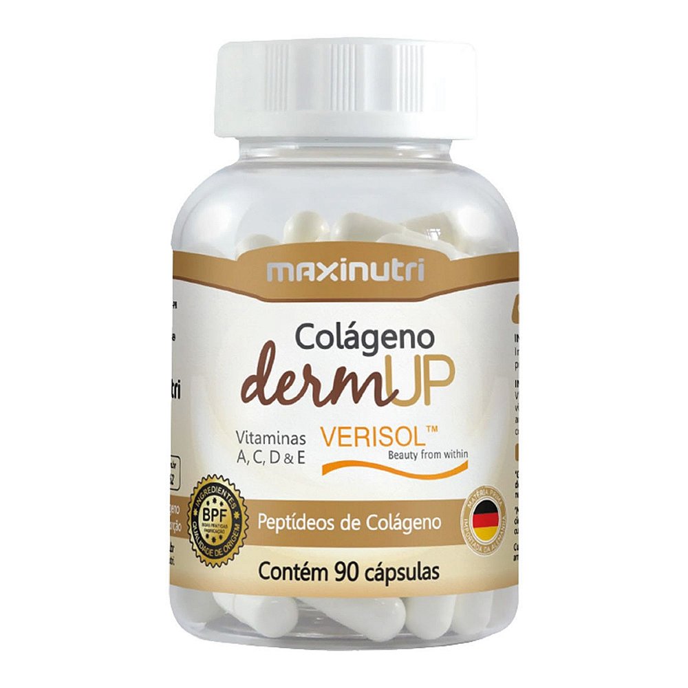 Colágeno Hidrolisado Derm Up Verisol Original Maxinutri 90 Cápsulas -  Vivamus Mais Suplementos Vitamínicos I Loja Virtual