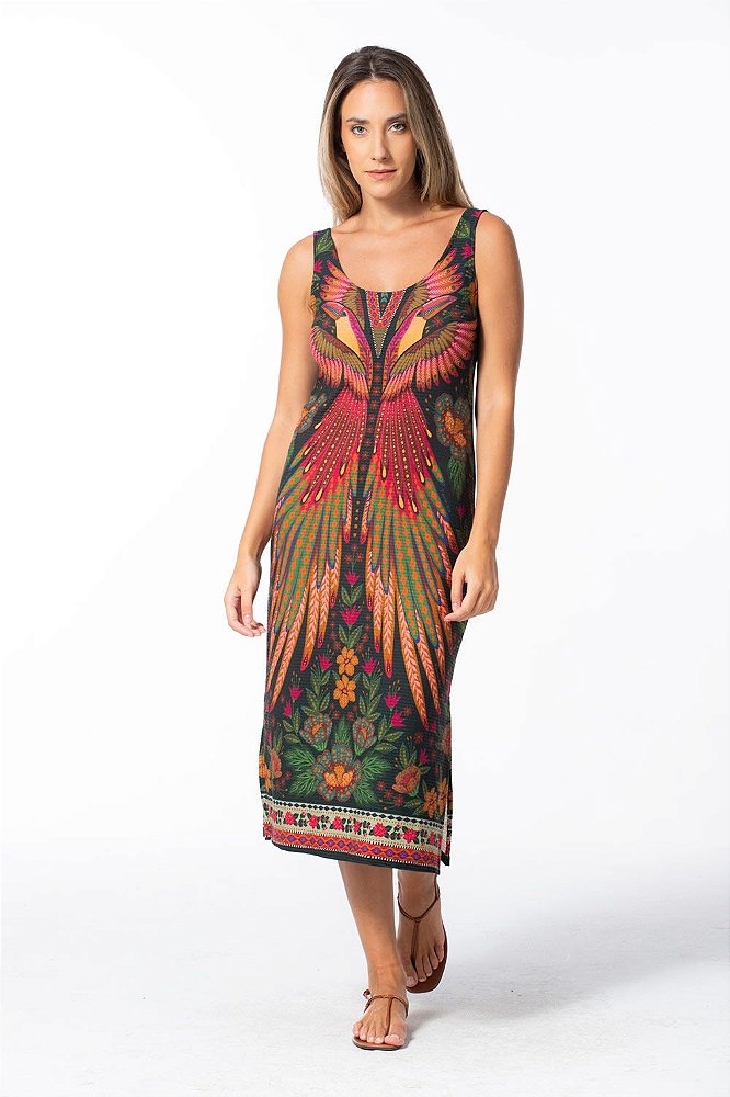 Compre Vestido Midi Farm Estampa Vestida de Tucano | Inverno Farm -  Gardênia Store - Moda feminina