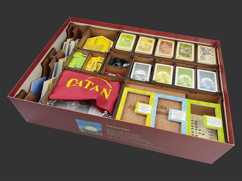 Organizador (insert) para Catan Plus - Bucaneiros Acessórios