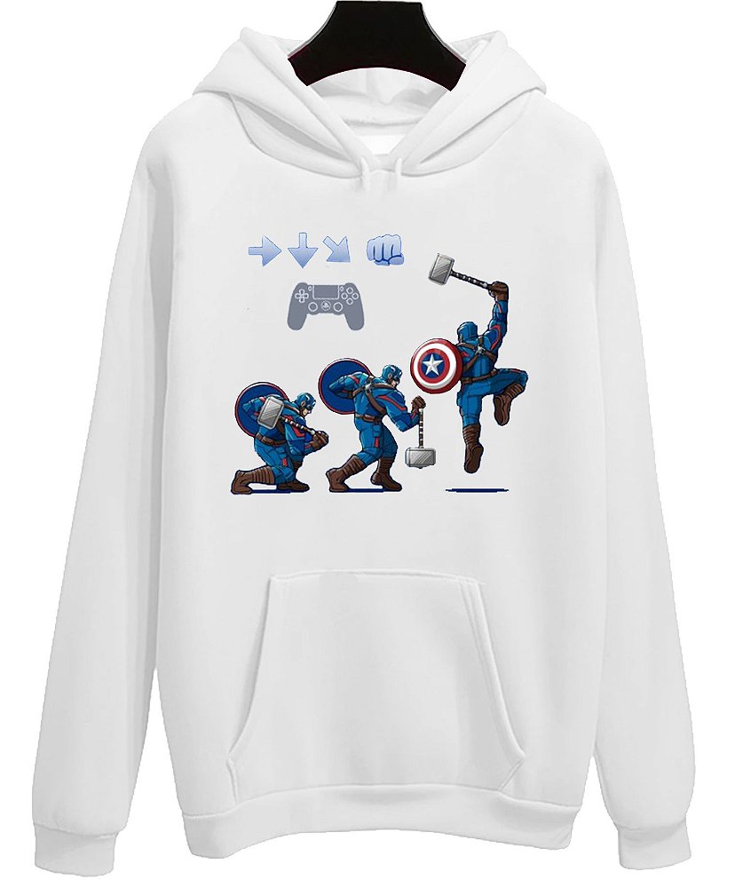 blusa moletom capitao america