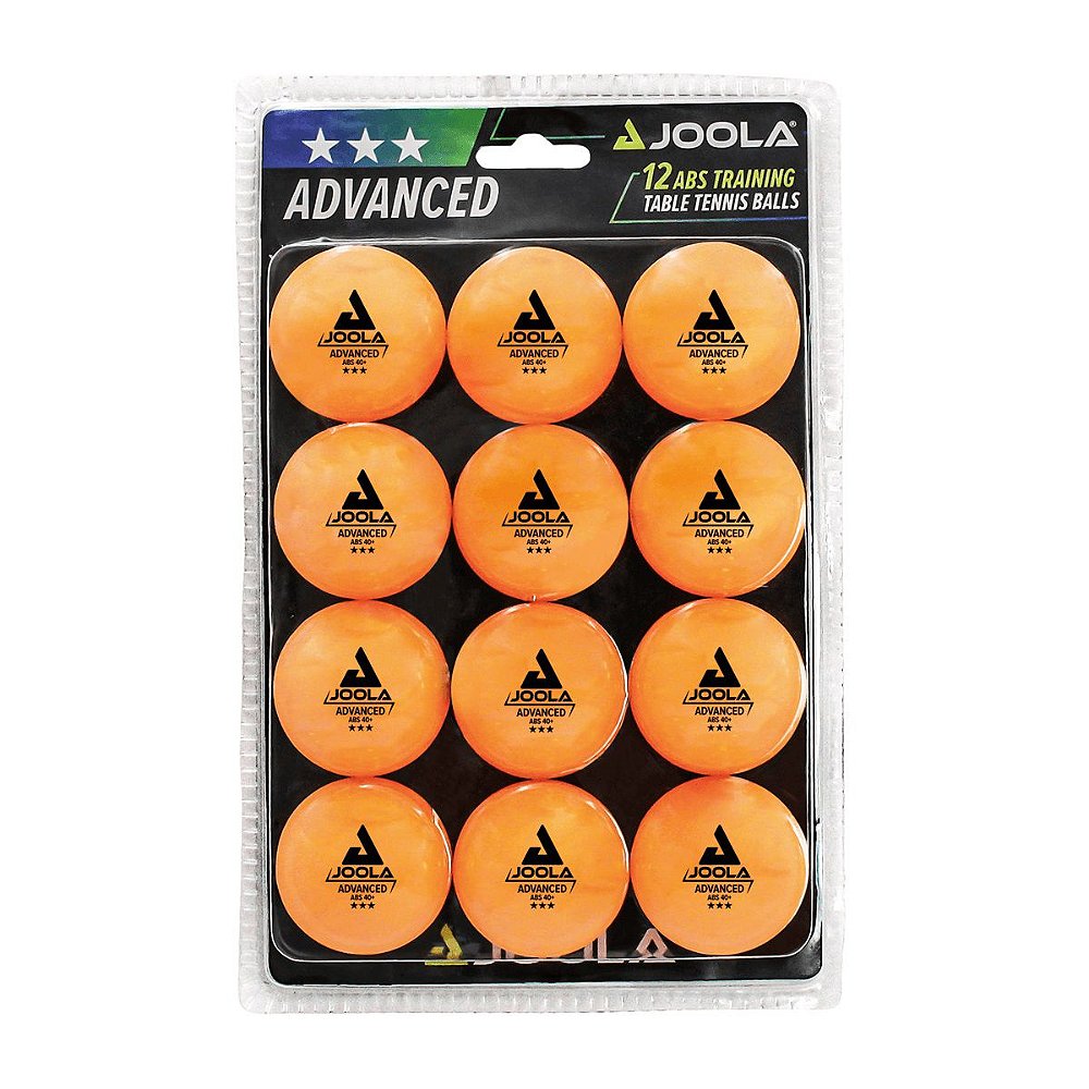 Bolas de tênis de mesa JOOLA ADVANCED ABS 40+ Laranja c/12 unid. - Joola  Brasil - For the Champion in you!