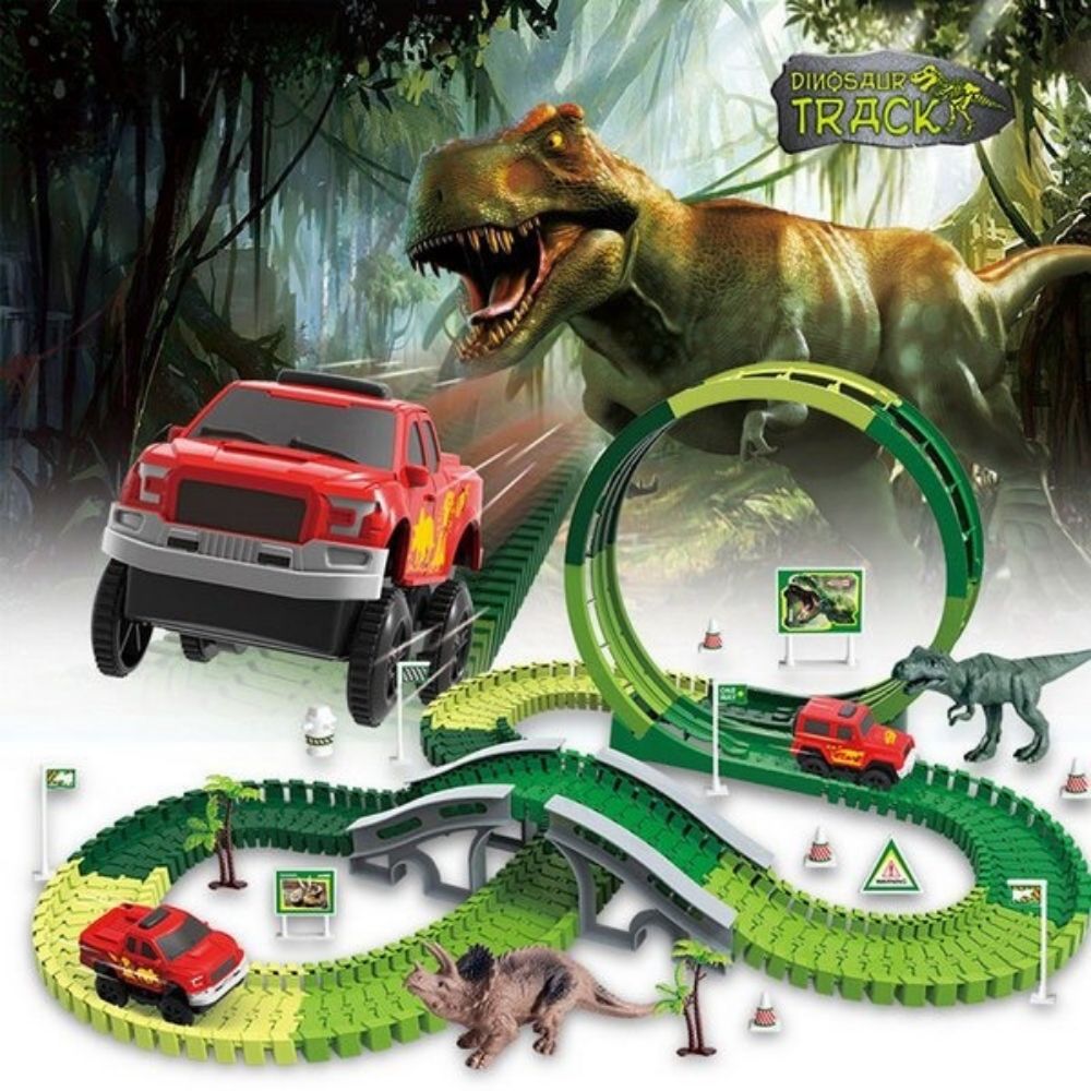 pista de carrinho dinossauro