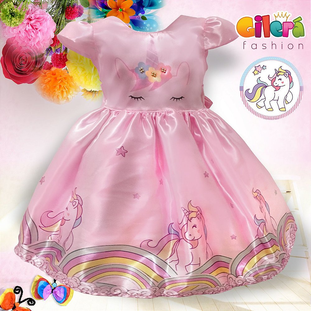 roupa festa unicornio