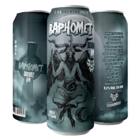 Cerveja artesanal Baphomet Double IPA – Demonho 473 ml Cerveja artesanal Baphomet Double IPA – Demonho 473 ml