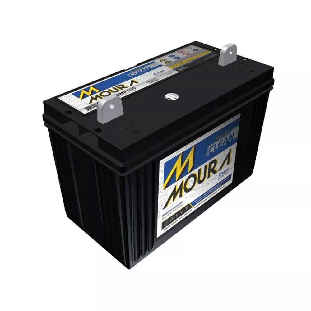 Bateria Estacionária Moura 105Ah Clean 12mf105 | Reis Baterias - Reis  Baterias: Pague em 10X SEM JUROS