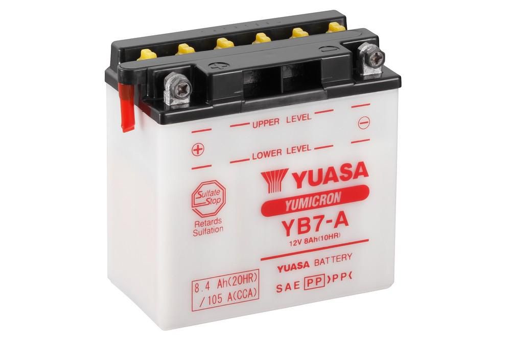 Bateria de Moto Yuasa 8 amperes - YB7-A- Revenda Autorizada | Reis Baterias  - Reis Baterias - Pague em até 10X SEM JUROS
