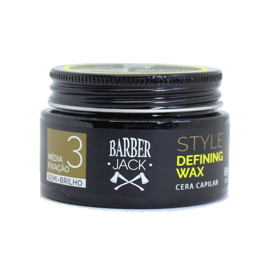 Cera capilar barber Jack Style Defining wax 3 80g Loja Manual do