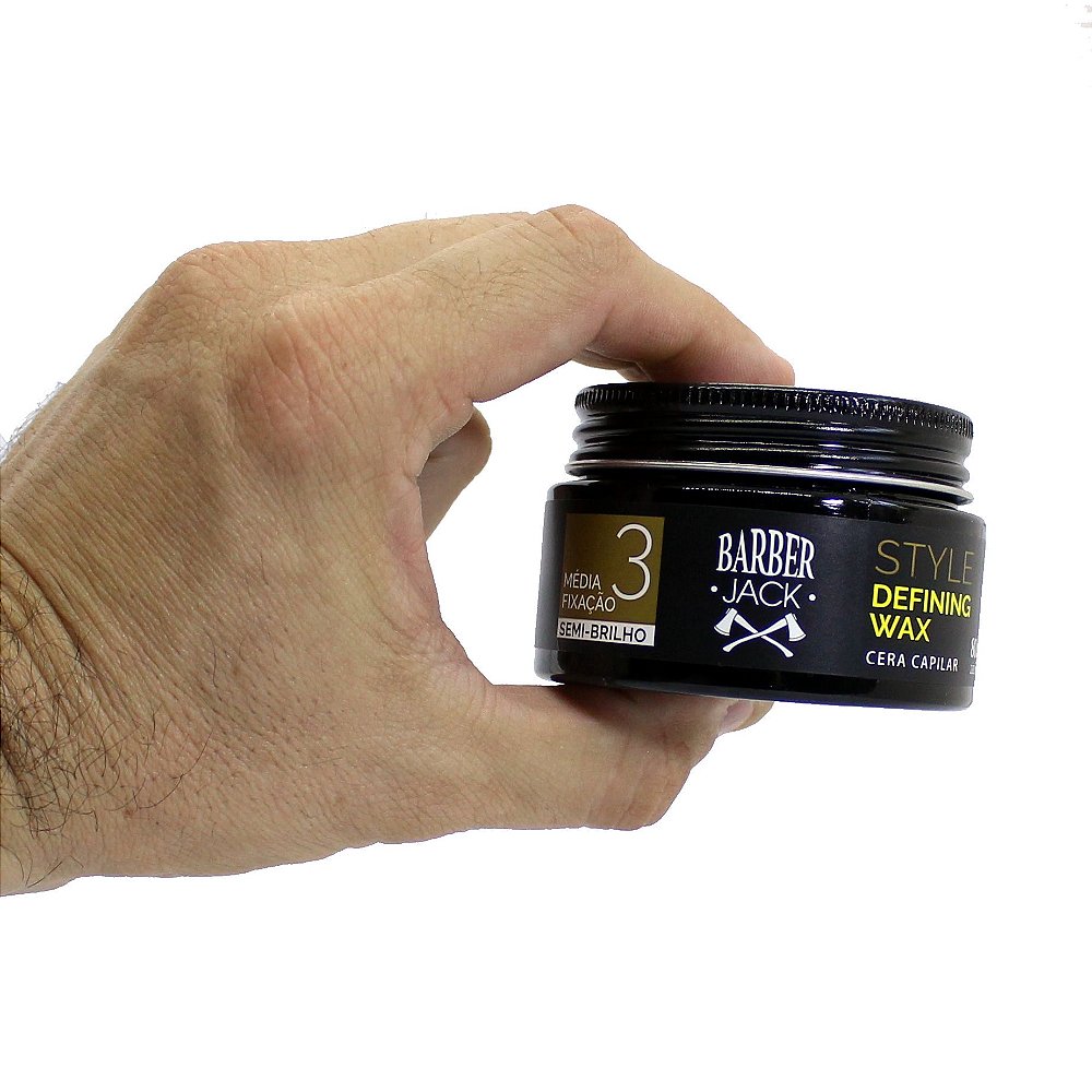 Cera capilar barber Jack Style Defining wax 3 80g Loja Manual do