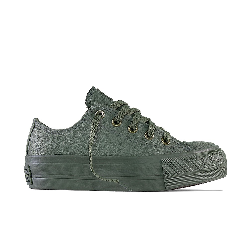 converse plataforma verde