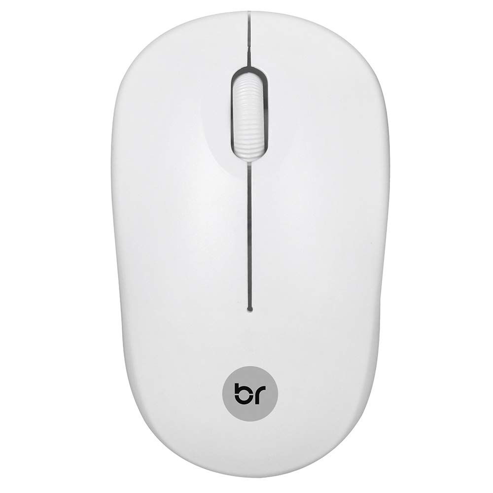 Mouse Sem Fio Bright 2,4GHZ Branco 0473 - Loja Planeta Digital