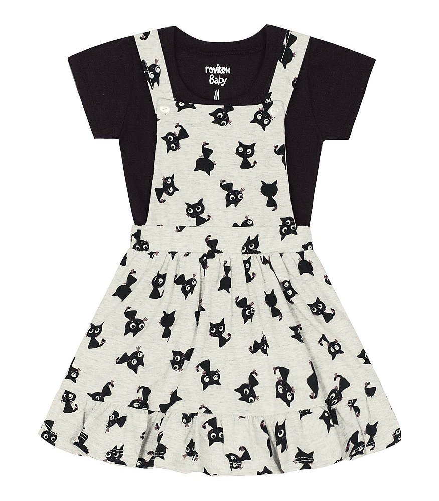 vestido salopete infantil
