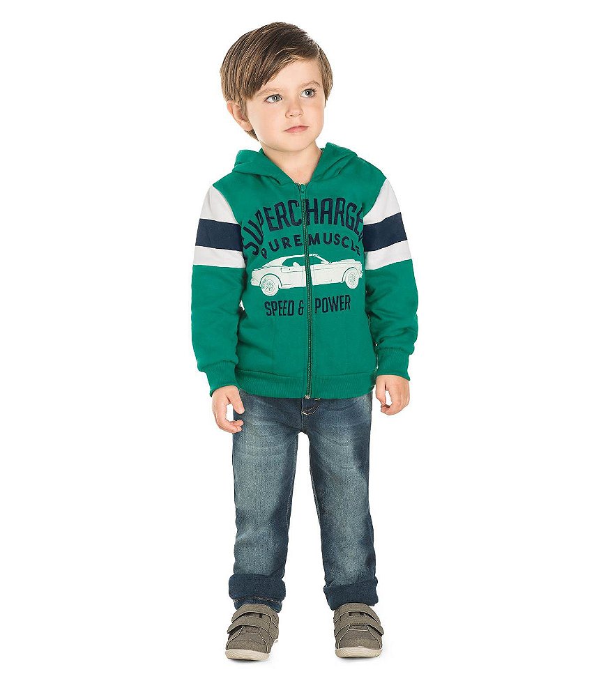 boys teal moletom com capuz