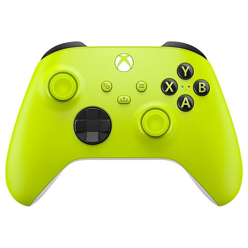 Controle Xbox Electric Volt Neon Yellow Xbox Series X/S, One e PC