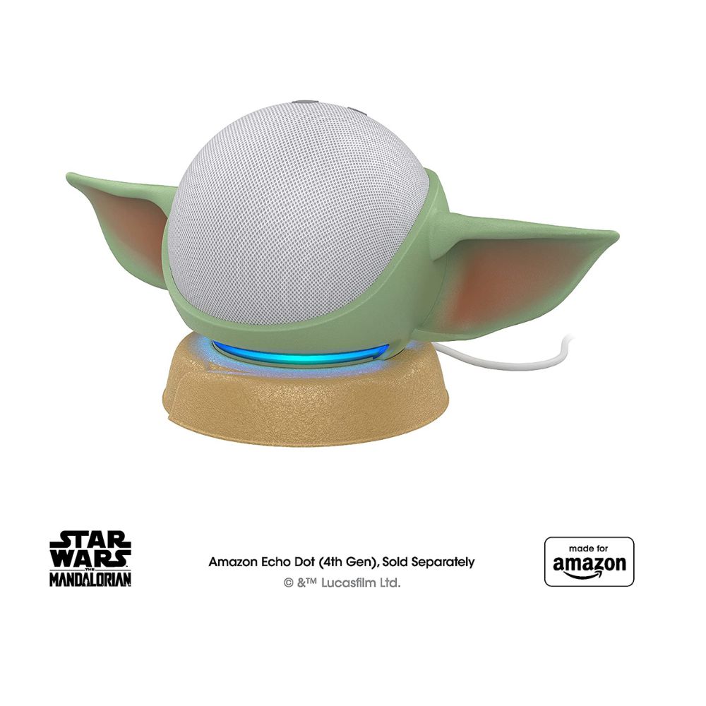 Suporte p/ Amazon Echo Dot 4th Gen The Mandalorian Baby Yoda The Child