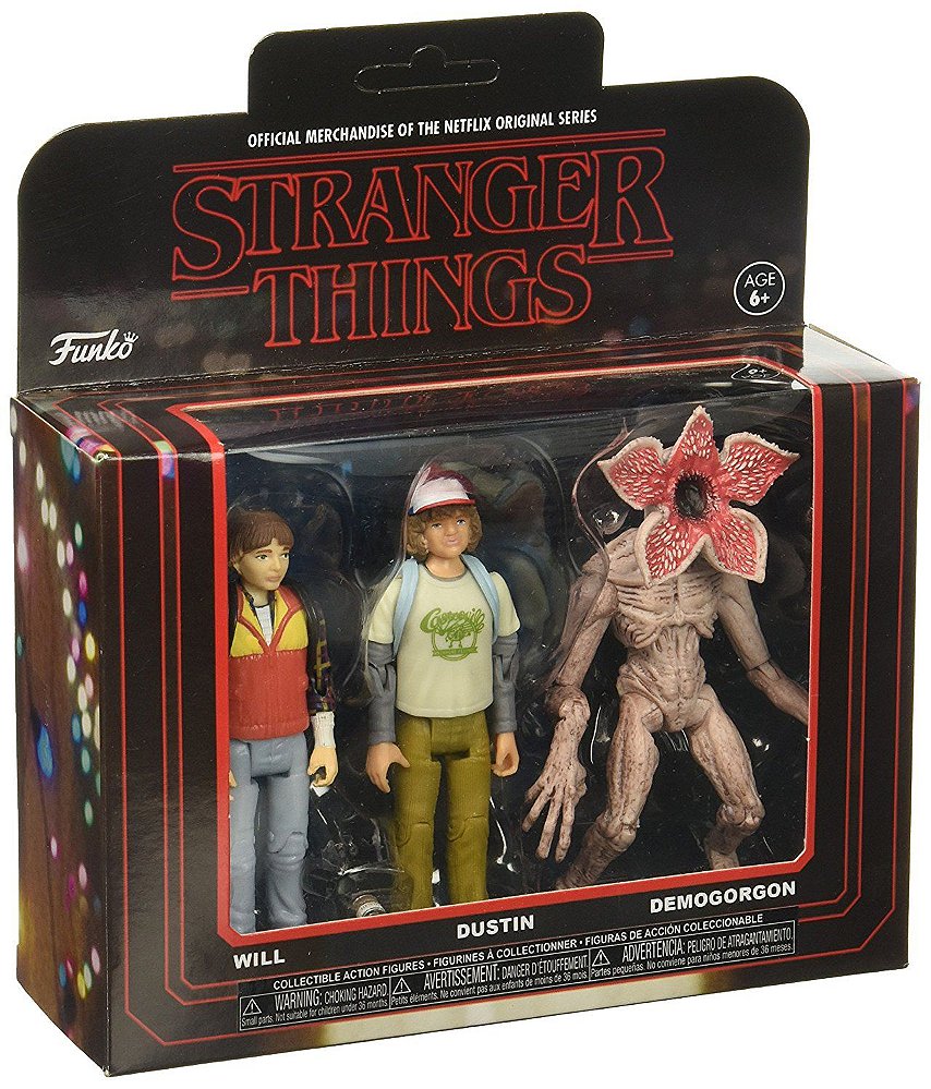 Funko Stranger Things 3 Pack Will, Dustin e Game Games