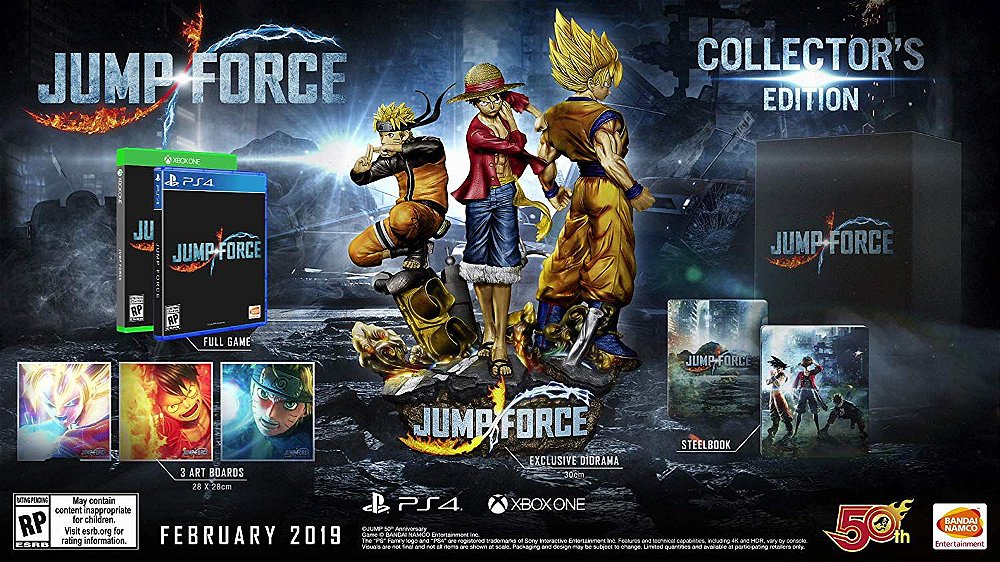 Jump Force Collectors Edition - PS4 - Game Games - Loja de Games Online |  Compre Video Games