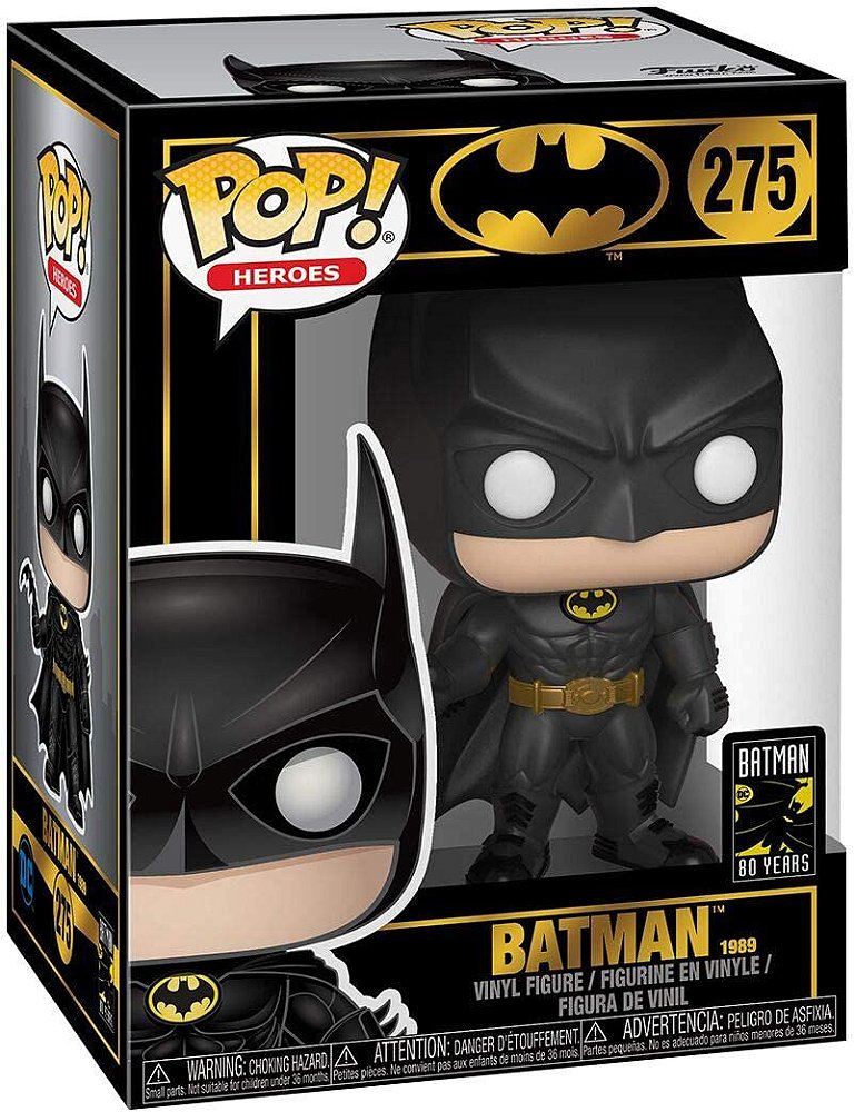 Funko Pop Dc Batman 80th Years 275 Batman 1989 Game Games Loja de