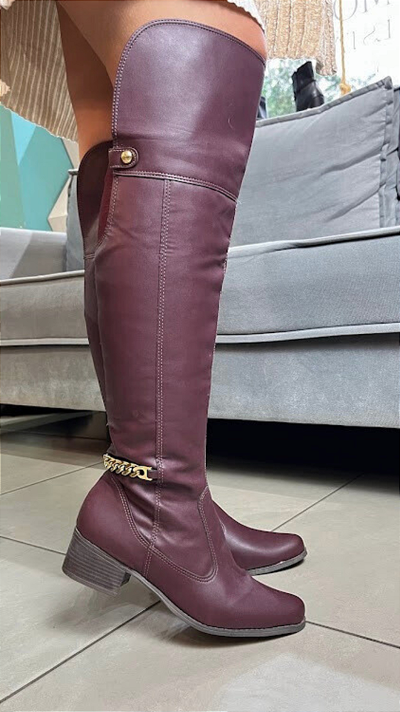 Longo Salto Fino Bota Cano Alto De Amarrar Atras Bota Coturno