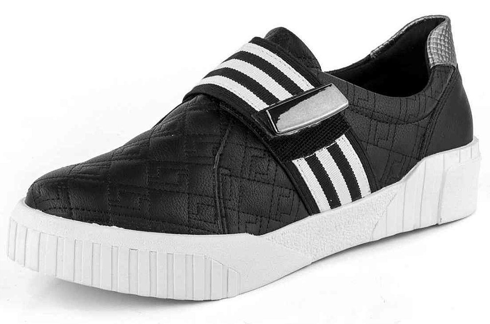 tenis preto feminino com velcro