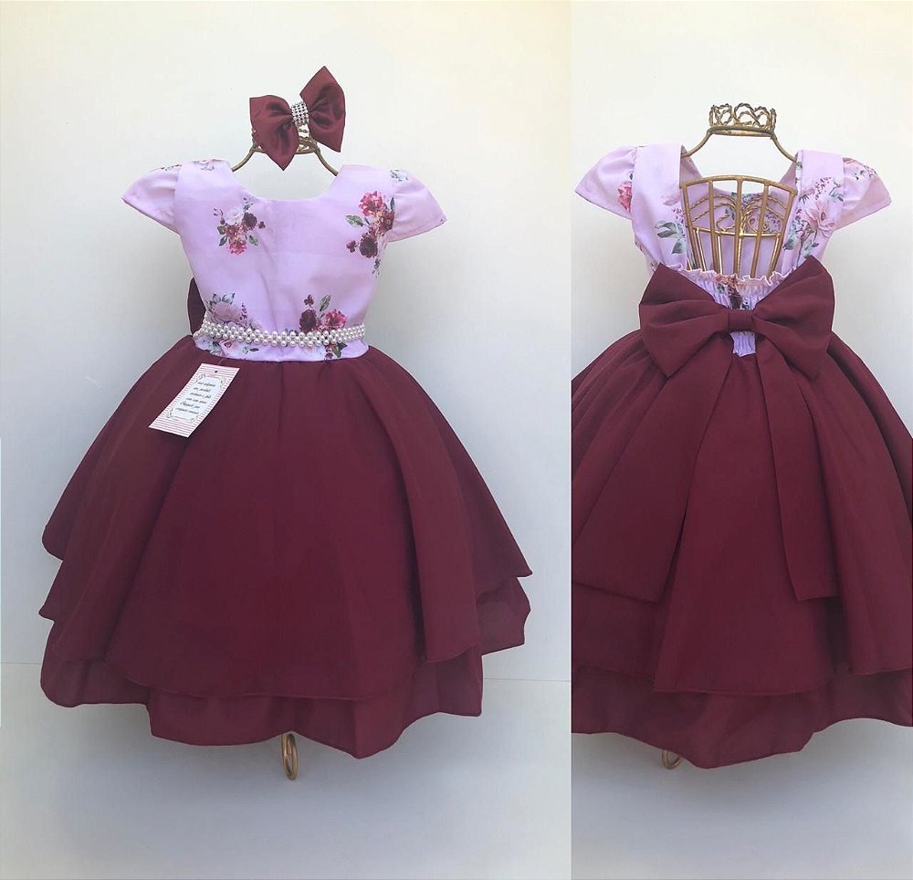 rosa marsala vestido