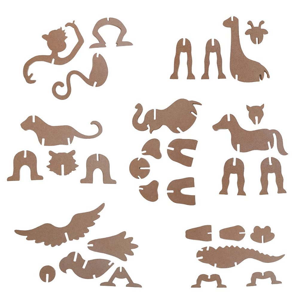 Animais 3D para Montar - Todos - Fábrica da Imaginação
