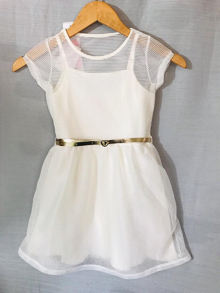 vestido de festa off white