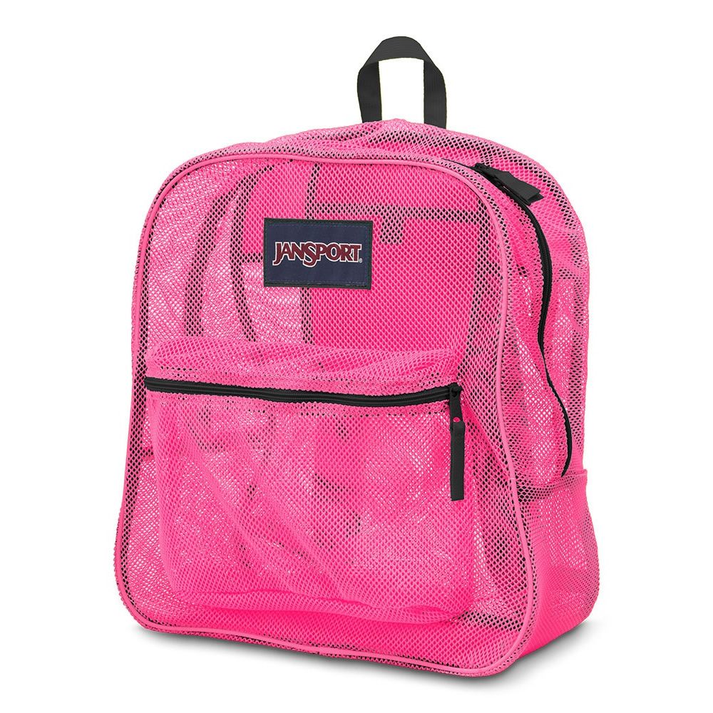 JANSPORT Eco Mesh Backpack Mochila, Bolsa De Libro, Negro, 17" X 12.5