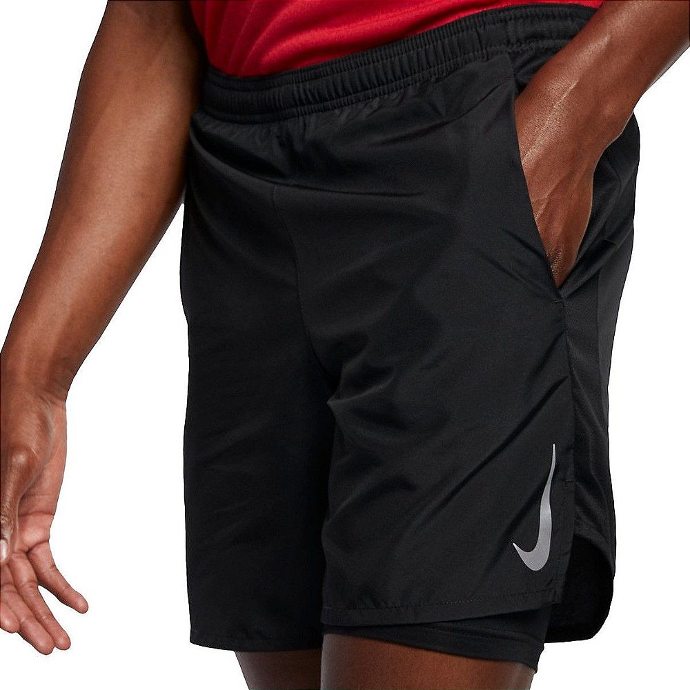 bermuda nike challenger 7in 2in1 masculina