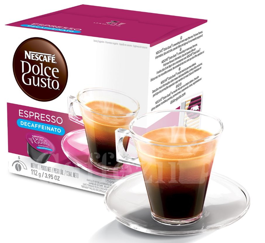 CÁPSULA NESCAFÉ DOLCE GUSTO ESPRESSO DESCAFEINADO 16 CÁPSULAS - NESTLÉ -  Caffezin