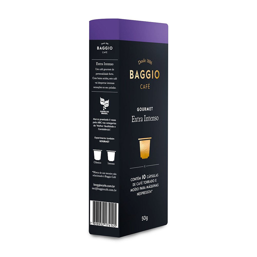 CÁPSULA DE CAFÉ COMPATÍVEL COM NESPRESSO GOURMET EXTRA