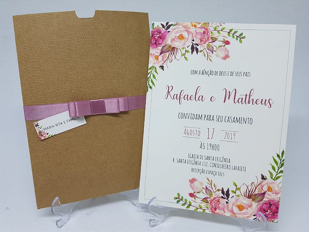 Convite casamento rustico flores linhao - Atelie da Lola Conviteria -  convites casamento debutante bodas