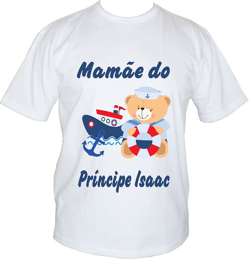 camisetas ursinho marinheiro - Só Canecas & Personalizados