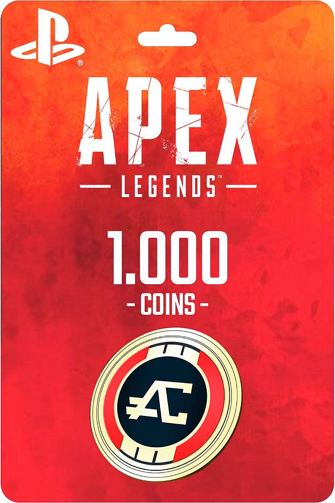 Cartão 1.000 Coins Apex Legends PS4 Rider Place