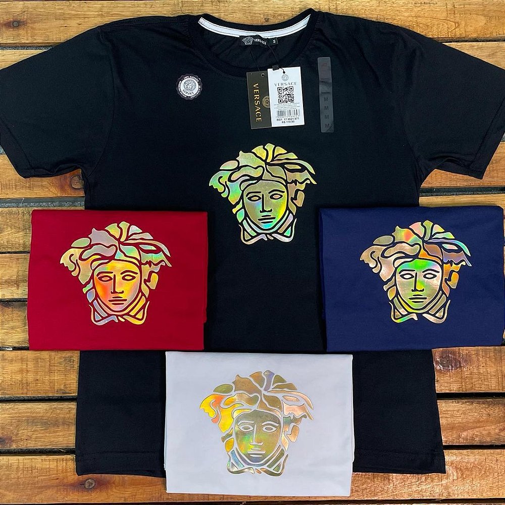 camiseta versace vermelha