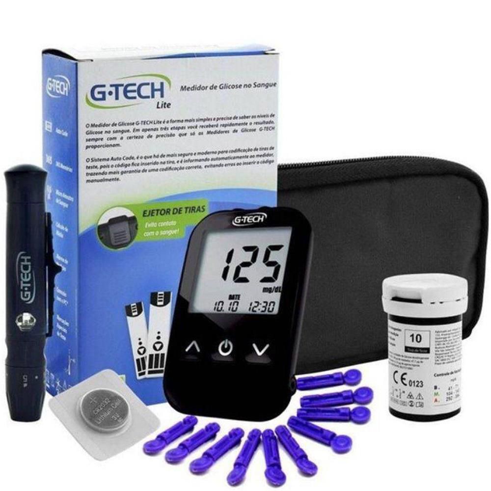 Kit Medidor De Glicose G Tech Freee Lite Completo G Tech Enifar Produtos Médicos E Hospitalares 2182