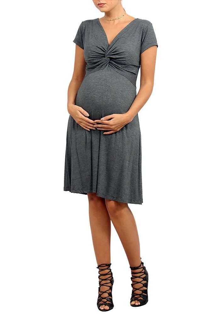vestido rodado para gravida