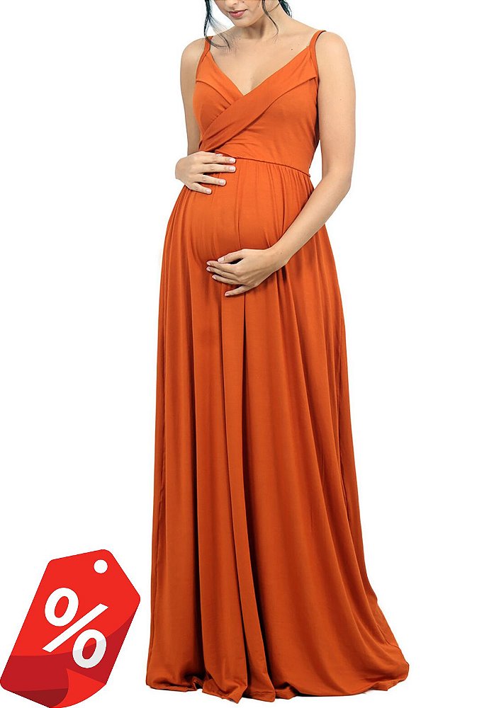 vestido transpassado gravida