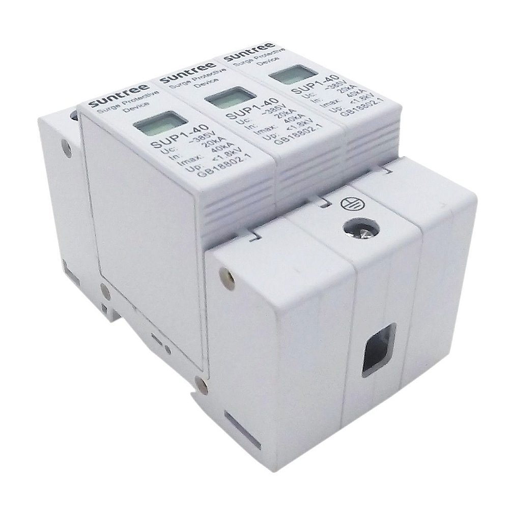 DPS Dispositivo de Proteção contra Surtos 3 Polos 40kA 385V AC Suntree ...