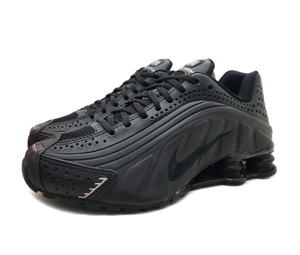 tenis nike shox r4 preto e cinza