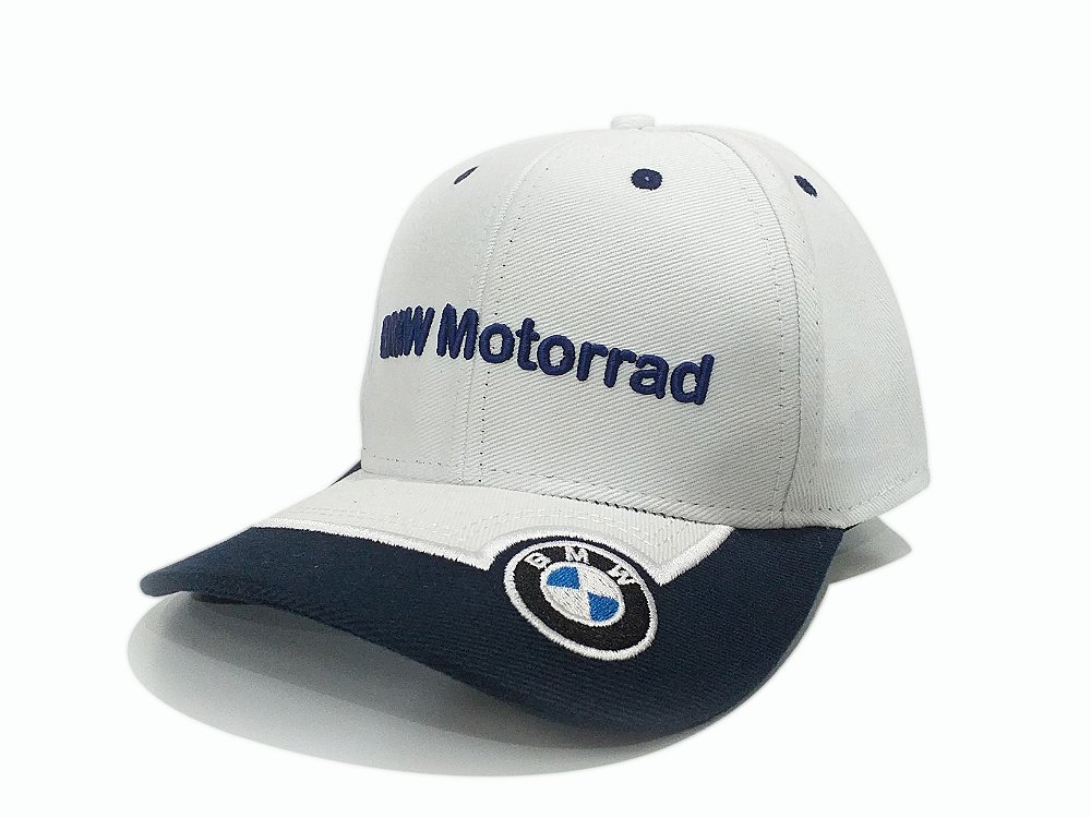 bone bmw azul e branco