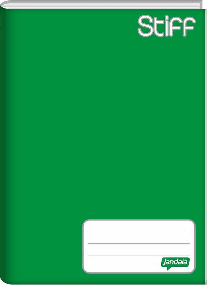 Caderno Brochura UniversitÁrio Capa Dura Verde Stiff 96fls Jandaia Papelaria Zap Ltda 6400