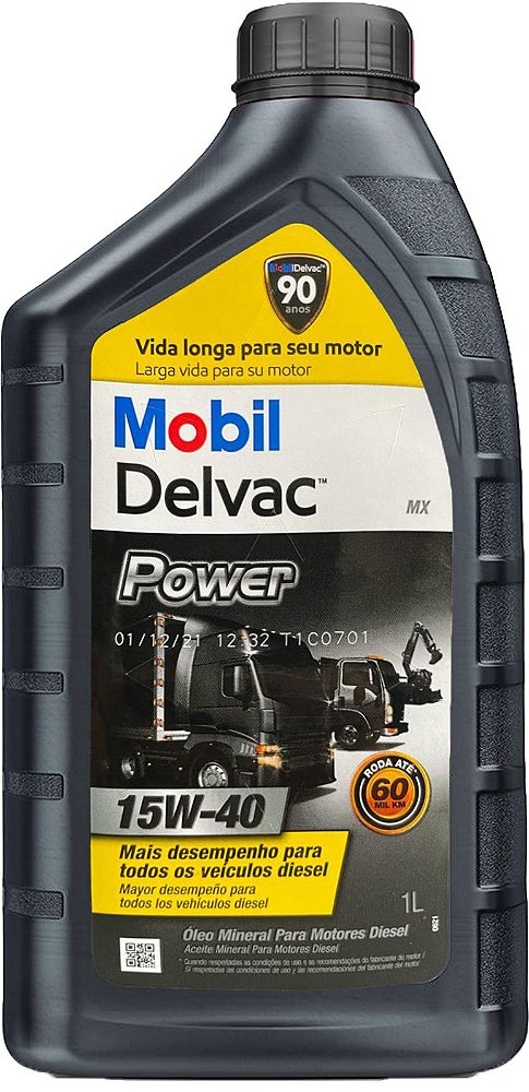 Mobil Delvac Power 15W40 - MSLub - Sua Troca de Óleo pela Internet