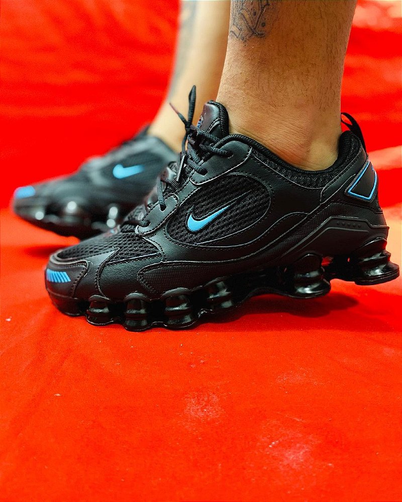Ténis Nike Shox TL 12 Molas Preto Com Azul Frete Grátis - Outlet Magrinho -  Os Melhores Preços só Aqui!