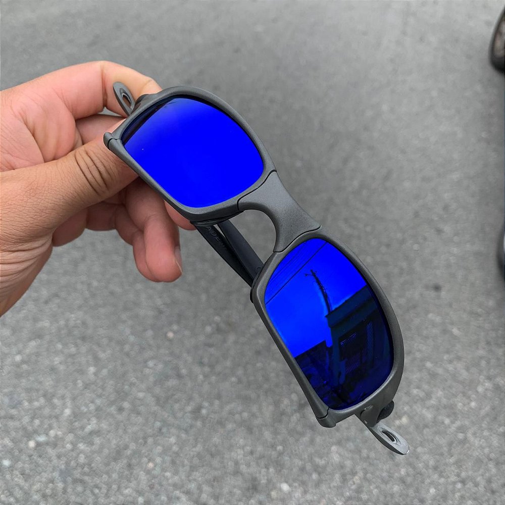 Óculos Oakley Squared Lente Azul Escuro Brilho Reto Armação X-Metal Frete  Grátis - Outlet Magrinho - Os Melhores Preços só Aqui!
