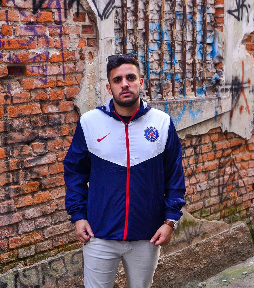 jaqueta psg vermelha