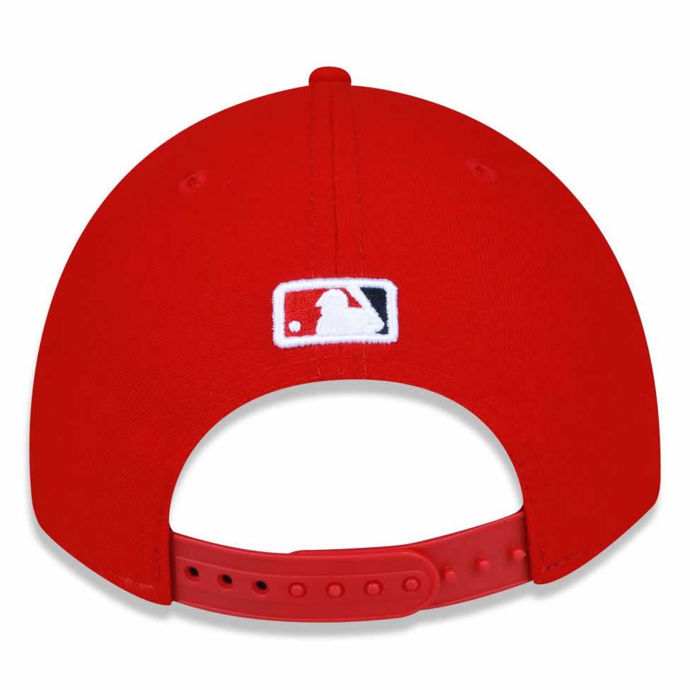 New Era Los Angeles Angels 950 Adjustable Snapback Cap - Black, Red Snap, One Size, NWT