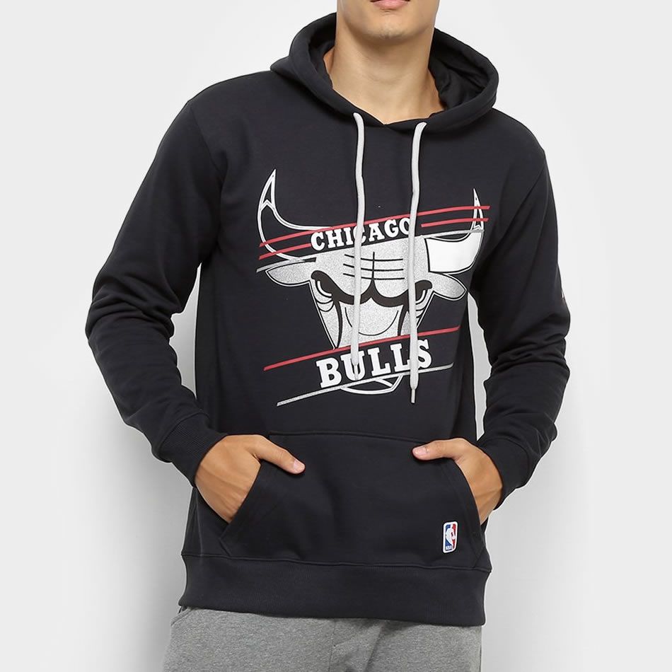 Casaco Moletom Chicago Bulls Basic NBA FIRST DOWN Produtos Futebol Americano NFL