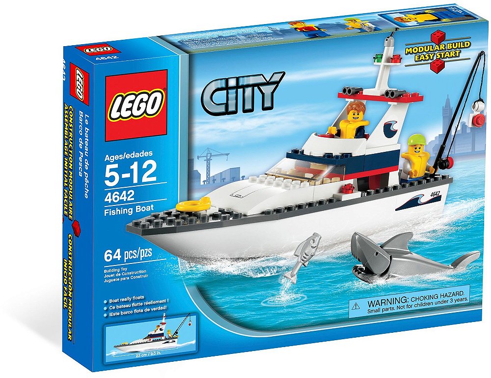 Lego Cidade 4642 Barco de Pesca - Brinque Aqui! - Brinque Aqui,  Especializados em Brinquedos!