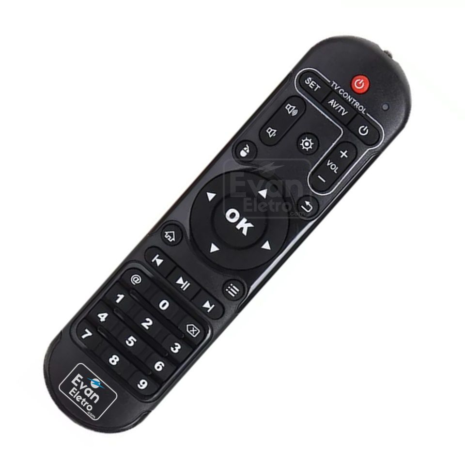 Controle Remoto Para Receptor TV BOX X7 5G - EVANELETRO.COM - Distribuidor  e Revendedor Receptor e Controles Remotos. Controles remotos para todos os  tipos de equipamentos e