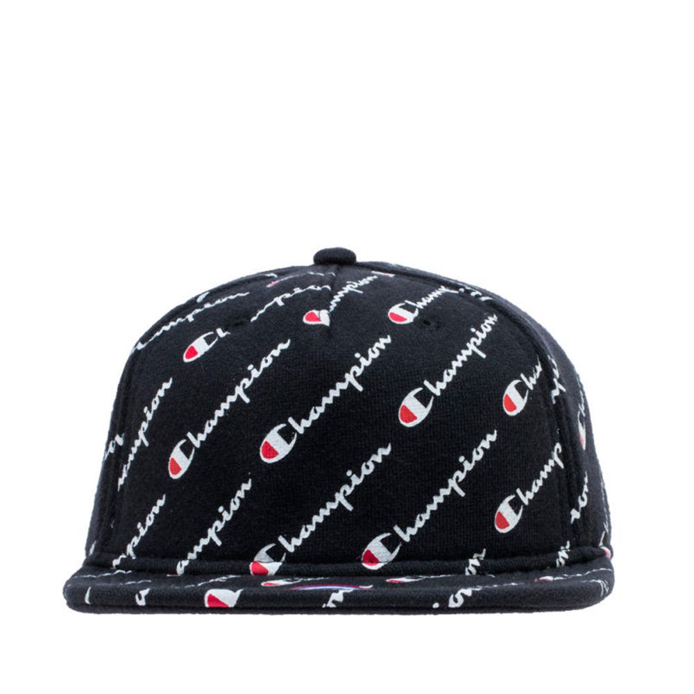 Boné Champion Aba Reta Script Logo Rosa Snapback